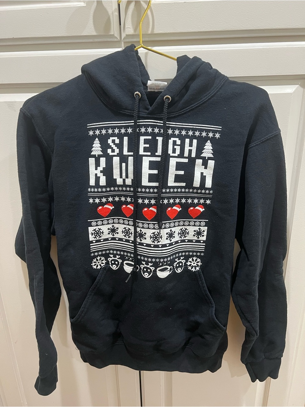 Sleigh Kween Black Holiday Hoodie